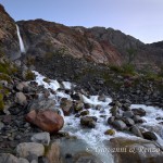 Il fragore di una cascata di origine glaciale